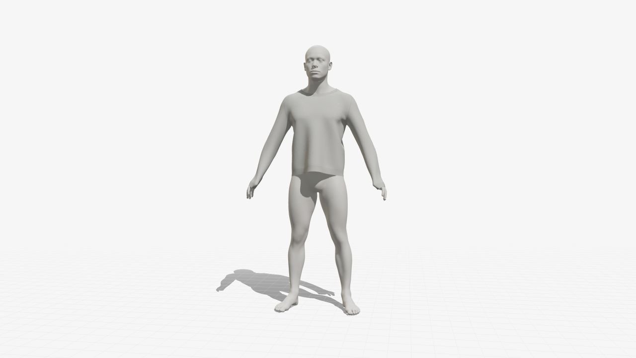 Long sleeve rendered in the Clothix atelier